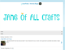 Tablet Screenshot of janeofallcrafts.com